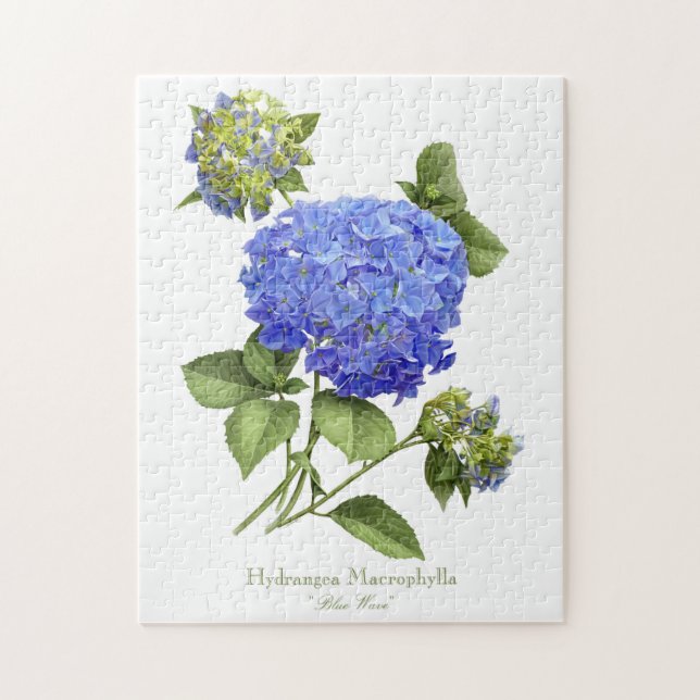 Puzzle Hydrangeas Blue (Vertical)