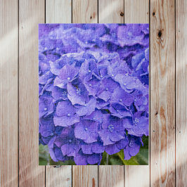 Puzzle Hydrangeas de verano de color púrpura bonito