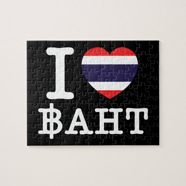 Puzzle I Heart (Love) Baht (Horizontal)