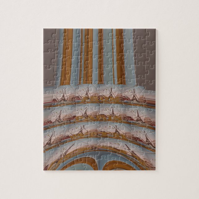 Puzzle I Love Eiffel Tower  Paris With Love blue sky colo (Vertical)