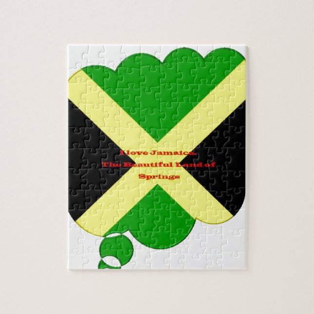 Puzzle I Love Jamaica. The Beautiful Land of Springs (Vertical)