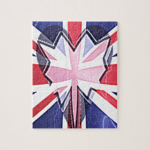Puzzle "I love UK" Art Print