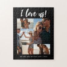I love us Script Photo Black and White