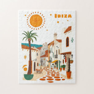 Puzzle Ibiza vacaciones en España blanco mediterráneo