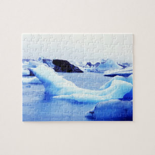 Puzzle Icebergs en la laguna de Jokulsarlon