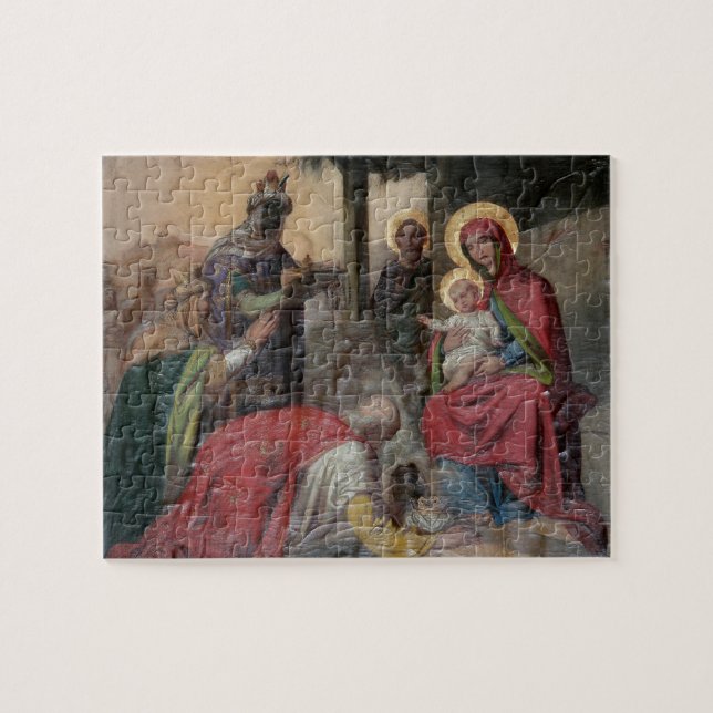 Puzzle icongrafía ortodoxa serbia en la iglesia de Valjev (Horizontal)