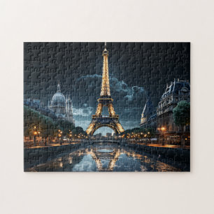 Puzzle Icónico París emblemático Torre Eiffel y río Sena