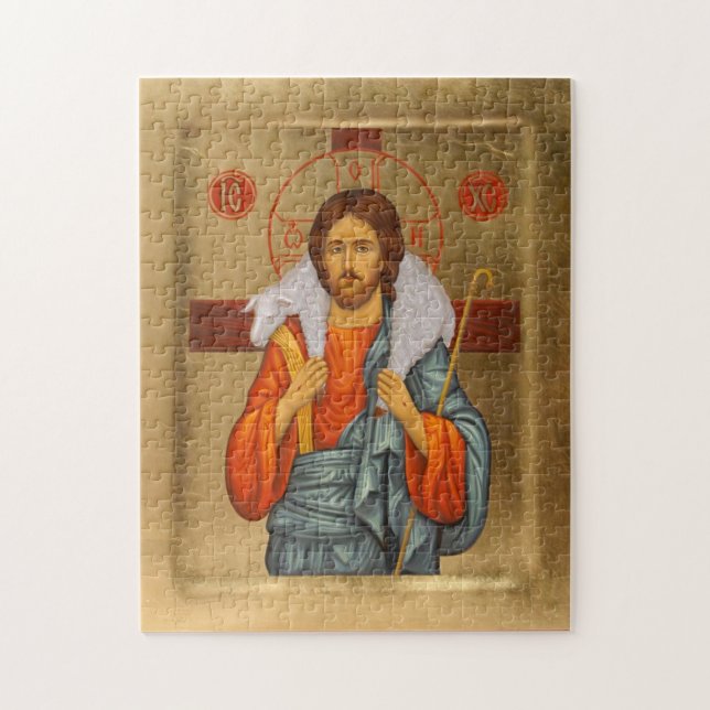 Puzzle Icono cristiano ortodoxo de Cristo el Buen Pastor  (Vertical)
