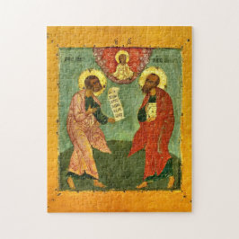 Puzzle Icono cristiano ortodoxo de los Santos Pedro y Pab