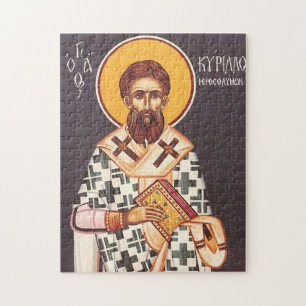 Puzzle Icono cristiano ortodoxo de San Cirilo de Jerusalé