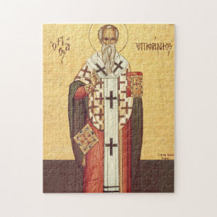 Puzzle Icono cristiano ortodoxo de San Epifanio de Chipre