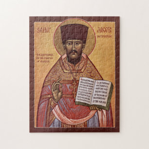 Puzzle Icono cristiano ortodoxo de San Jacob de Alaska