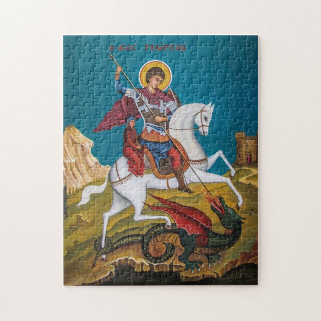 Puzzle Icono cristiano ortodoxo de San Jorge (Vertical)