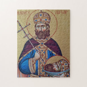 Puzzle Icono cristiano ortodoxo de San Lázaro de Serbia