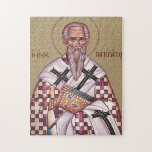 Puzzle Icono cristiano ortodoxo de San Pankratios de Taor