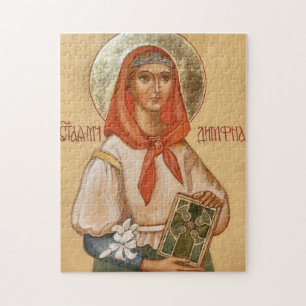 Puzzle Icono cristiano ortodoxo de Sta. Dymphna de Irland