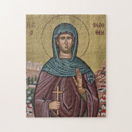 Puzzle Icono cristiano ortodoxo de Sta. Filotea de Atenas