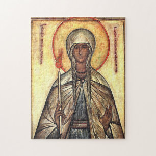 Puzzle Icono cristiano ortodoxo de Sta. Genoveva de París