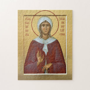 Puzzle Icono cristiano ortodoxo de Sta. Xenia de Petersbu