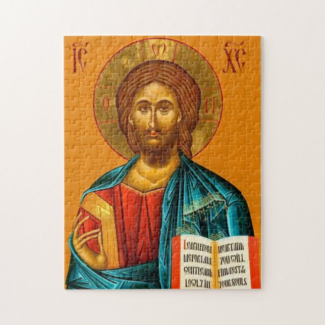 Puzzle Icono cristiano ortodoxo oriental Jesucristo (Vertical)