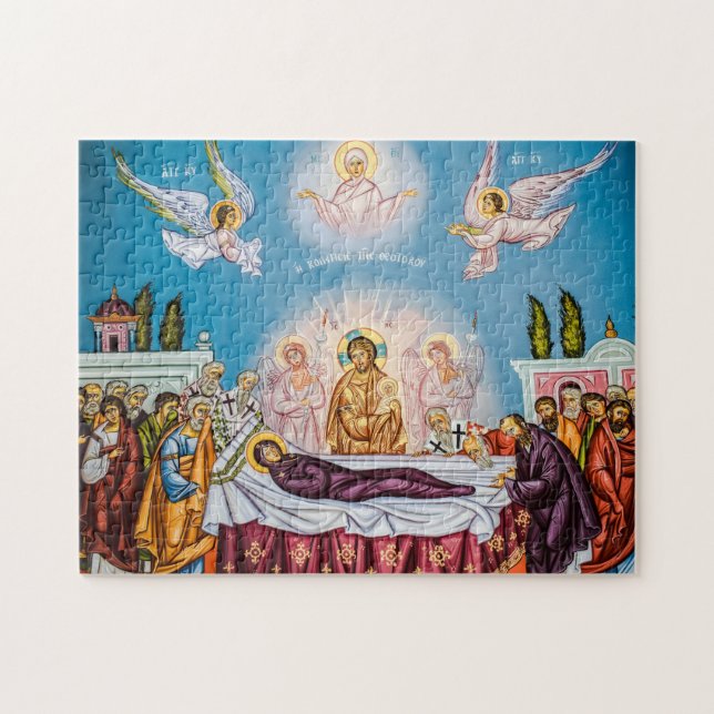 Puzzle Icono de la Dormición de la Theotokos (Virgen Marí (Horizontal)