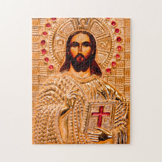 Puzzle Icono de oro del Jesucristo (Vertical)