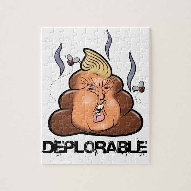 Puzzle Icono divertido de la emoji de Donald Trump - de (Vertical)