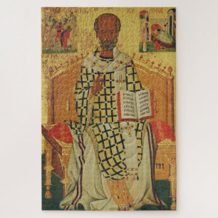 Puzzle Icono ortodoxo bizantino de San Nicolás de Mira