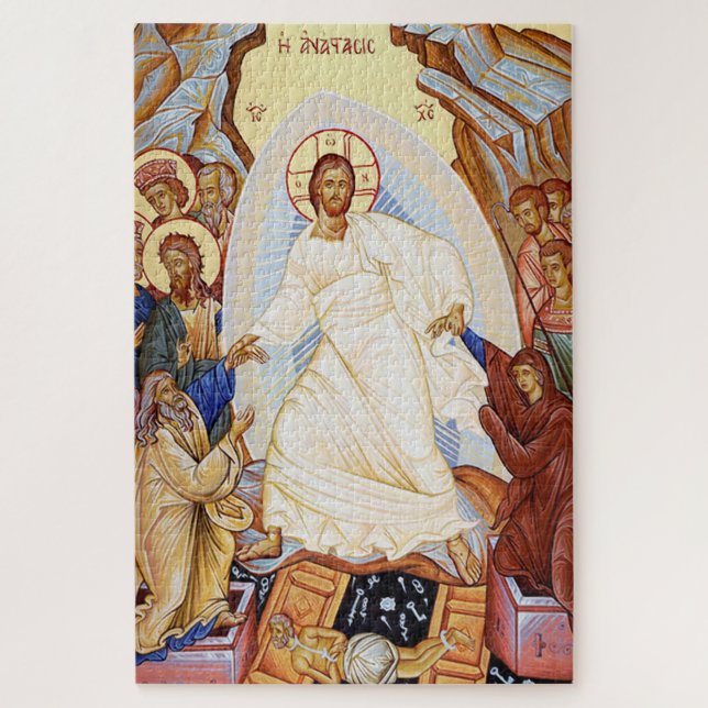 Puzzle Icono ortodoxo de la Resurrección Anastasis (Vertical)
