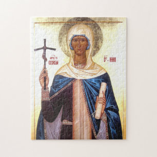 Puzzle Icono ortodoxo de Santa Nina Igual-a-los-Apóstoles
