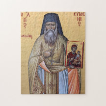 Icono ortodoxo nuevo de San Evmenios Saridakis