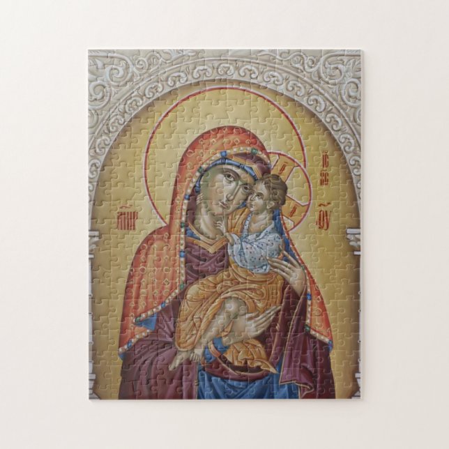 Puzzle Icono ortodoxo oriental de Theotokos Christ Child (Vertical)