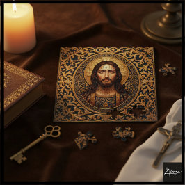 Puzzle Icono Sagrado Dorado - Jesús
