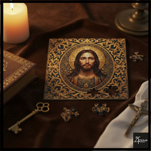 Puzzle Icono Sagrado Dorado - Jesús