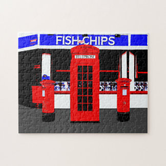 Puzzle Iconos ingleses típicamente Inglaterra