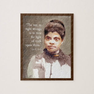 Puzzle Ida B Wells y cita "Verdad"