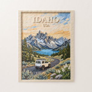 Puzzle Idaho USA Viaje en Coche Paisaje Texturizado 3D Vi