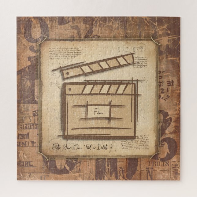 Puzzle Idea de regalo para cineasta, actor, director de c (Vertical)