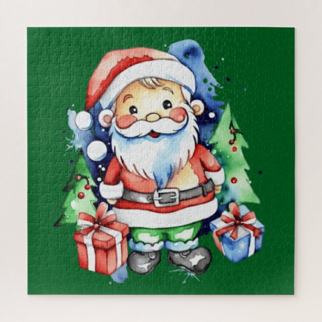 Puzzle Ideas de regalo de Santa Claus (Vertical)