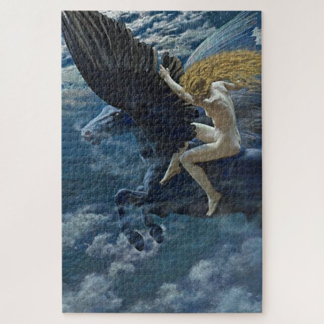 Puzzle “Idilio de ensueño: una valkiria” de Edward Robert (Vertical)