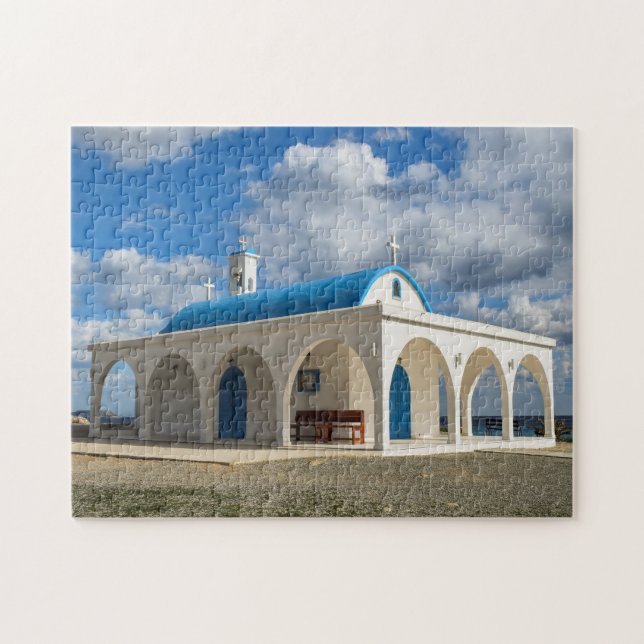 Puzzle Iglesia Ayia Thekla Chipre. (Horizontal)