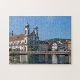 Puzzle Iglesia barroca, Lucerna Suiza Viaje