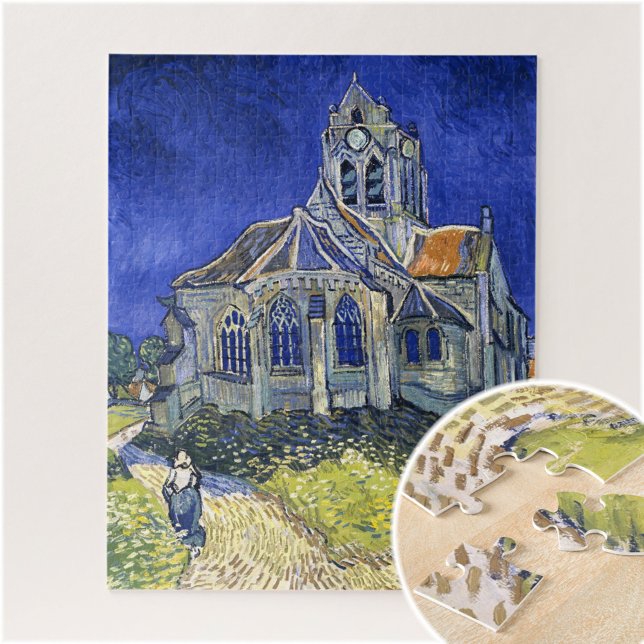 Puzzle Iglesia de Auvers, por Vincent Van Gogh (Subido por el creador)