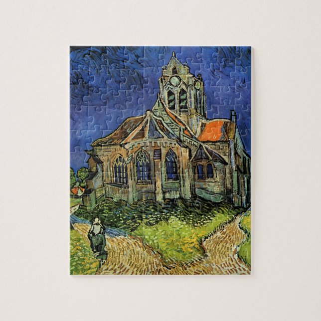 Puzzle Iglesia de Auvers por Vincent van Gogh (Vertical)
