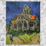 Puzzle Iglesia de Auvers-sur-Oise por Vincent van Gogh<br><div class="desc">Iglesia en Auvers por Vincent van Gogh es una pintura arquitectónica vintage de arte fino post impresionismo. Vista exterior de una iglesia con vidrieras y una figura que camina hacia la Capilla a lo largo de un camino de adoquines. Sobre el artista: Vincent Willem van Gogh (1853-1890) fue uno de...</div>