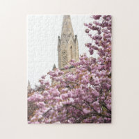 Iglesia de los cerezos en flor Steeple Islington L