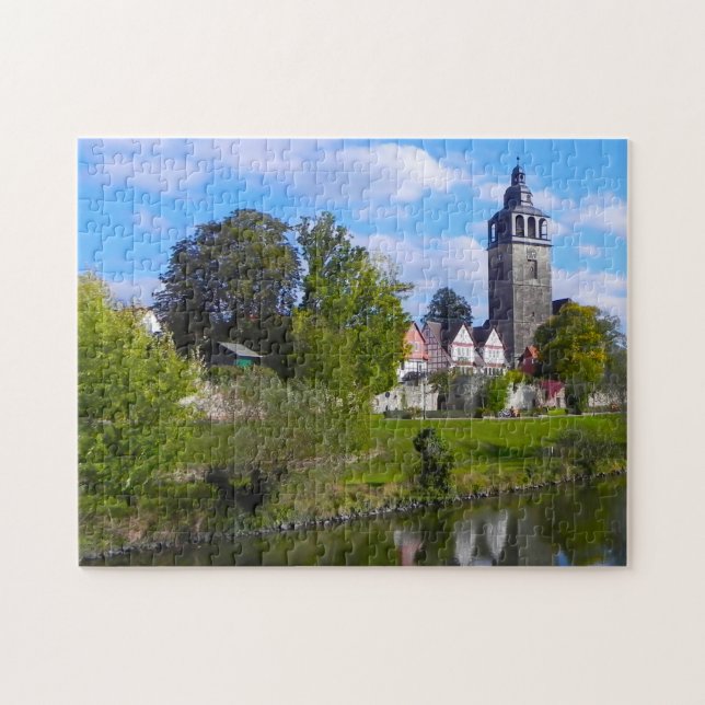 Puzzle Iglesia de Mala Soda Allendof Alemania. (Horizontal)