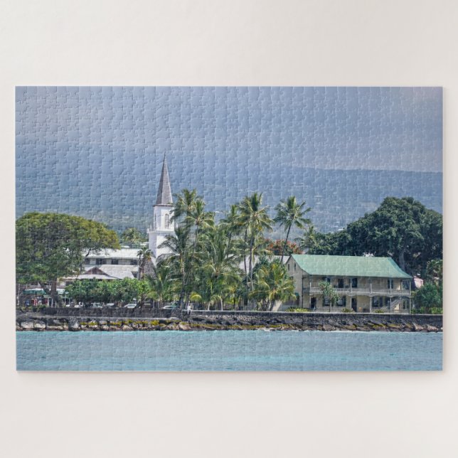 Puzzle Iglesia de Mokuaikaua, Palacio Hulihee, Kailua-Kon (Horizontal)