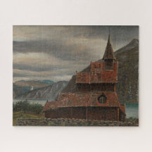 Iglesia de postes noruega (por Knud Baade)