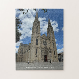 Puzzle Iglesia de San Baudilus en Nimes, Francia, en una
